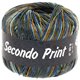 Lana Grossa SECONDO Print II | 504-bleu clair/jean/orange/olive foncé/doré