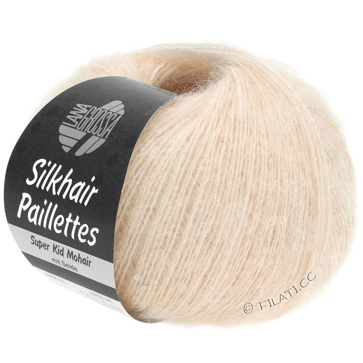 Lana Grossa SILKHAIR Paillettes | 401-rose pâle