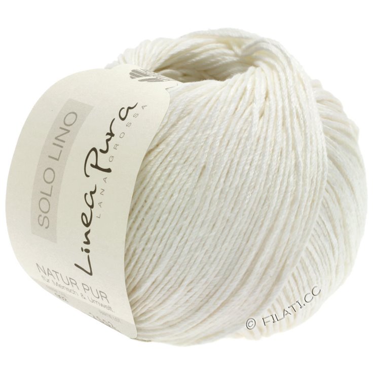 Lana Grossa SOLO LINO (Linea Pura) | 01-blanc