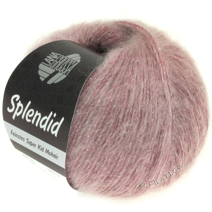Lana Grossa SPLENDID | 01-bois de rose/argent