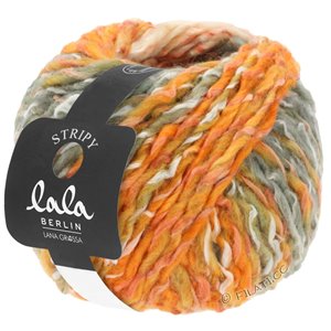 Lana Grossa STRIPY (lala BERLIN) | 11-saumon/nature/orange/gris clair/taupe