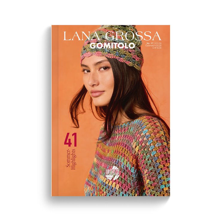 GOMITOLO No. 17 - Magazine allemand + explications en français de Lana Grossa