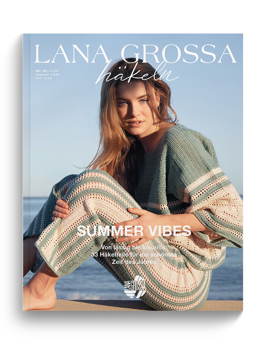 Lana Grossa FILATI Häkeln No. 9 - Magazine allemand + explications en français
