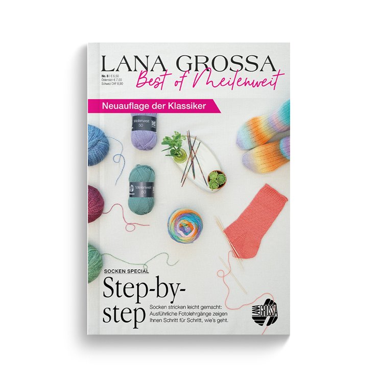 MEILENWEIT No. 8 - Édition allemande de Lana Grossa
