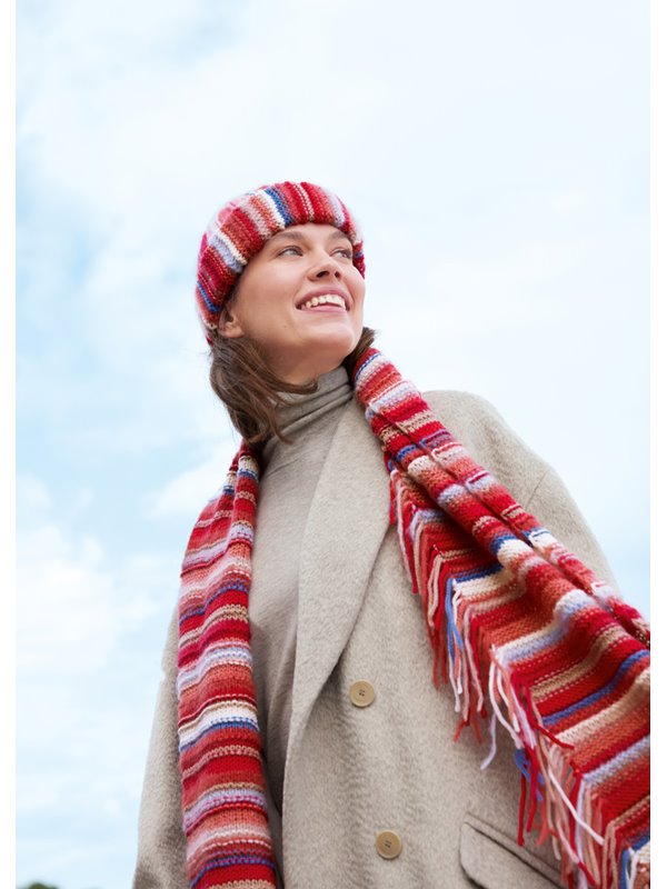 Lana Grossa ÉCHARPE Mohair di Gio, Cool Wool Superbig & Cool Merino