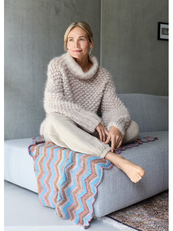 Lana Grossa PULL À COL ROULÉ Mohair Moda