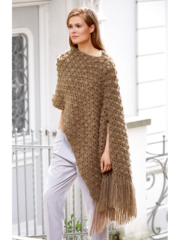 Lana Grossa PONCHO AU CROCHET Cloud