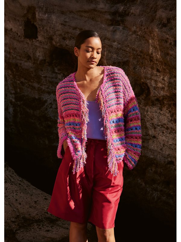 Lana Grossa GILET Frizzante, Filo Lurex, Per Fortuna & Tessera