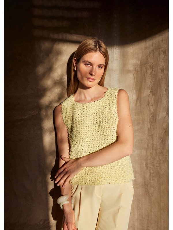 Lana Grossa TOP AU CROCHET Frizzante