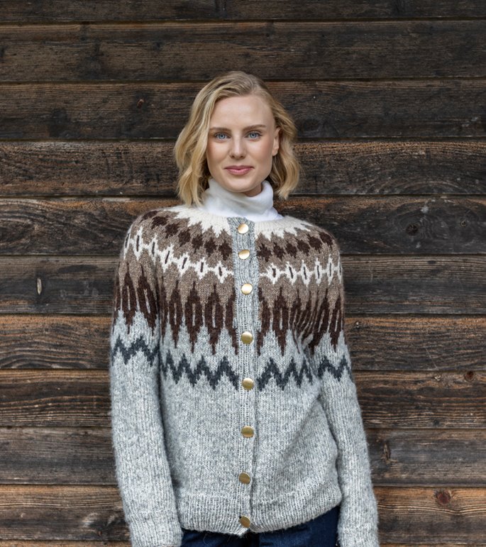 Lana Grossa CARDIGAN NORVÉGIEN TOP-DOWN Airy