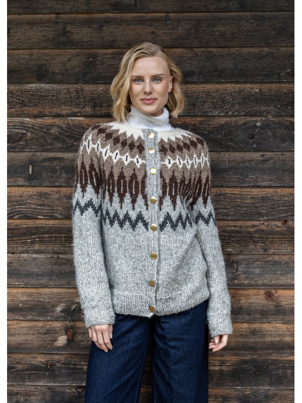 FILATI Studio CARDIGAN NORVÉGIEN TOP-DOWN Airy