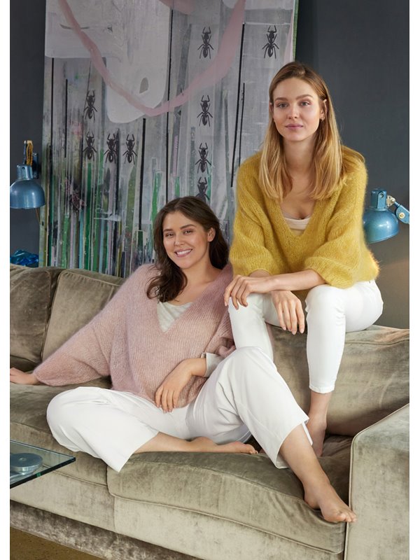 Lana Grossa PULL AVEC UNE ENCOLURE EN V MARTA «SUMMER EDITION» Silkhair