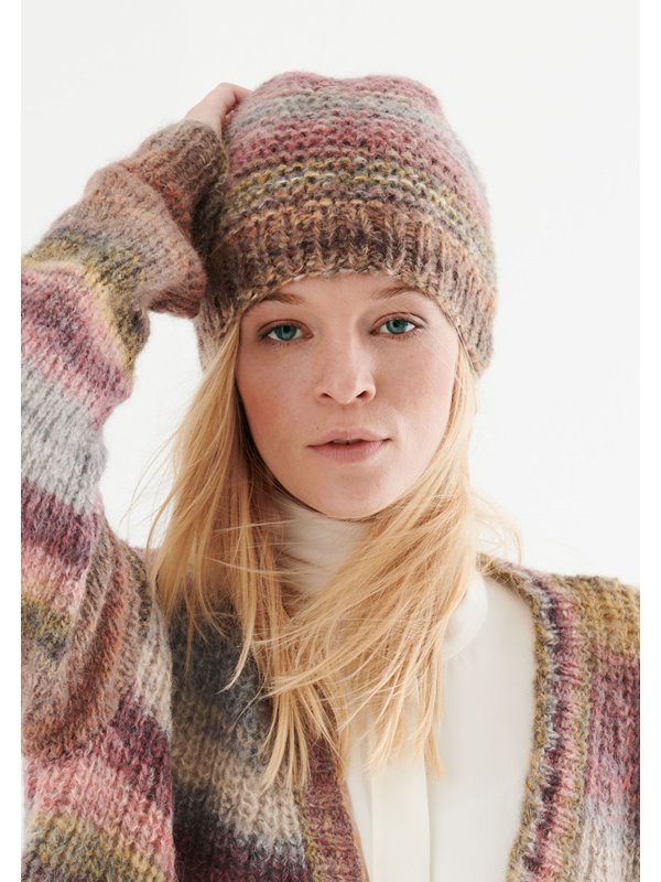 Lana Grossa BONNET EN POINT MOUSSE ENDROIT Tutti