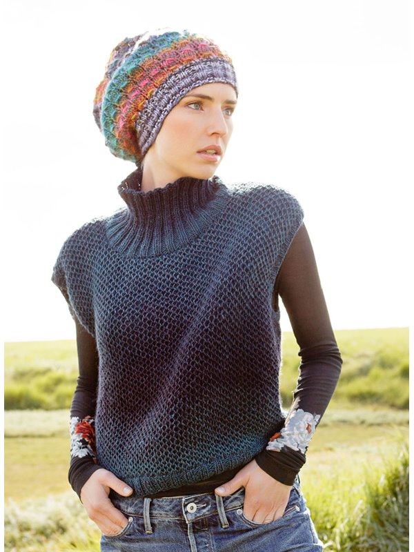 Lana Grossa PULL EN CÔTES ANGLAISES PERLÉES Gomitolo 200 Degradé