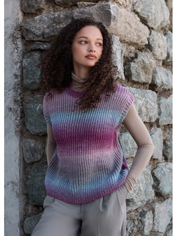 Lana Grossa PULL EN FAUSSE CÔTES ANGLAISES Gomitolo Versione