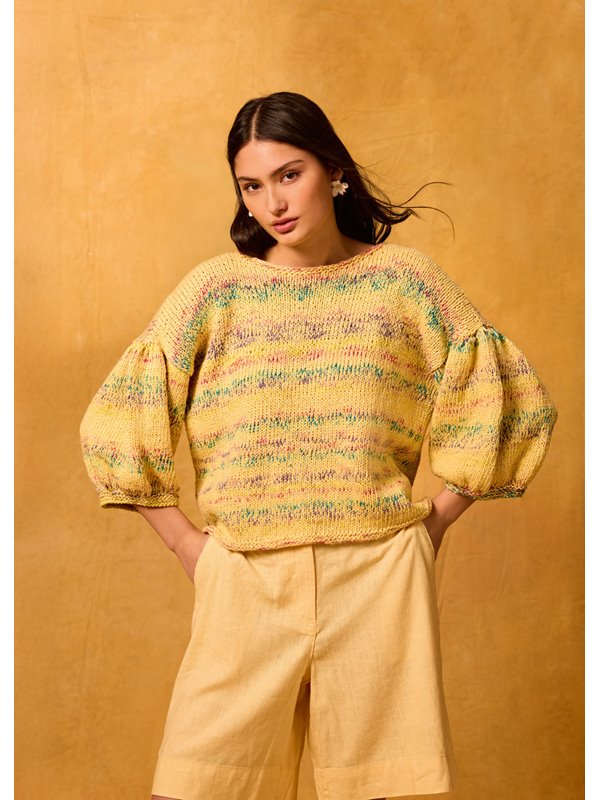 Lana Grossa PULL À MANCHES COURTES Gomitolo California & Cotonella