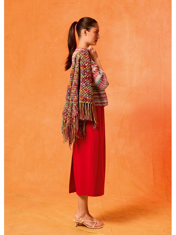 Lana Grossa ÉCHARPE TRIANGULAIRE AU CROCHET Cotonella