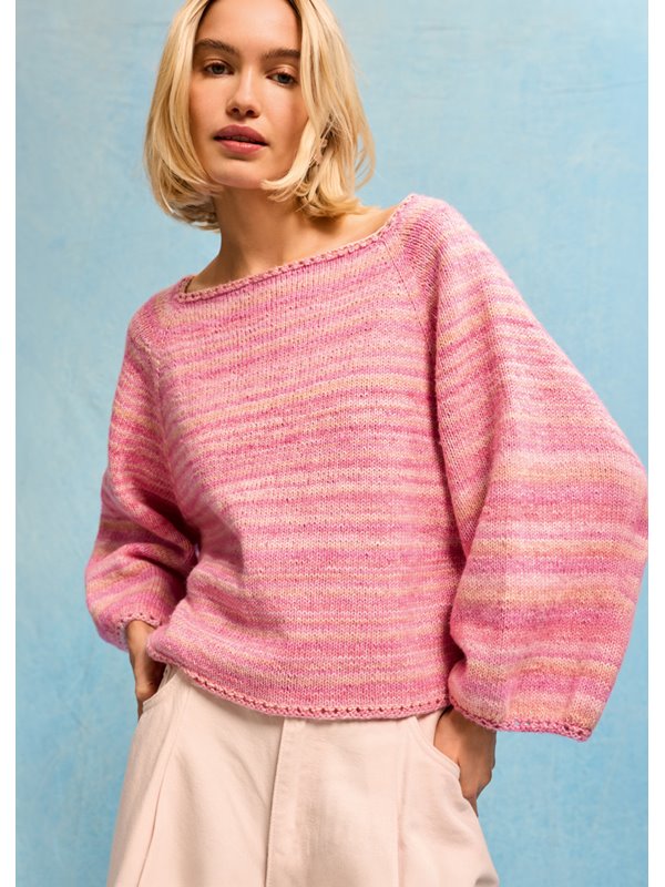 Lana Grossa PULL RAGLAN DE HAUT EN BAS Gomitolo Mambo