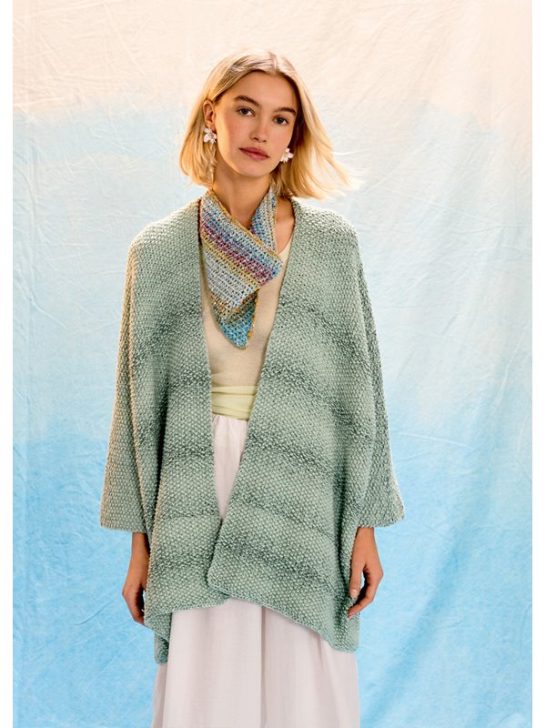 Lana Grossa GILET KIMONO Gomitolo Tono & Cotonella