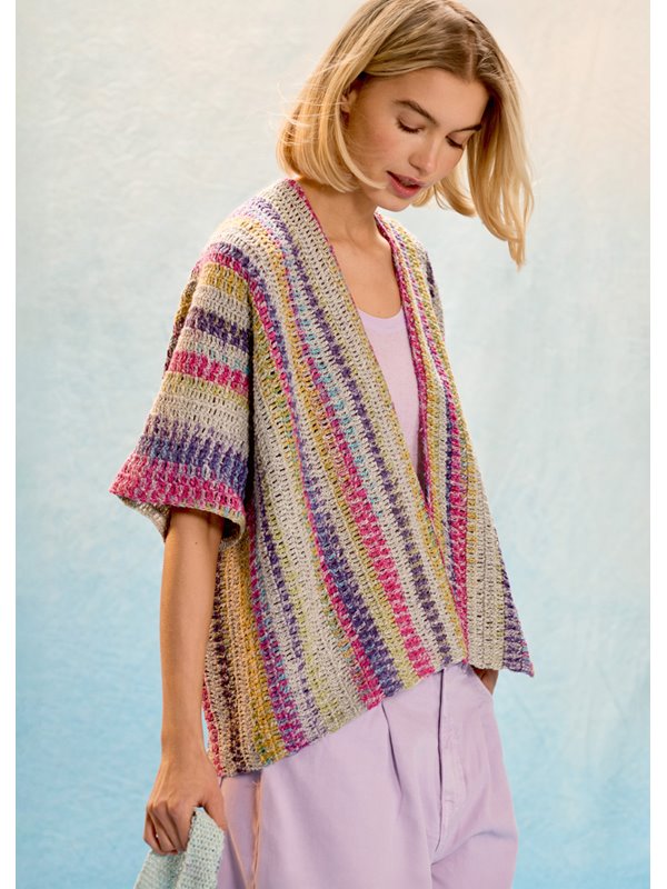 Lana Grossa GILET CROCHETÉ Á TRAVERS Gomitolo California