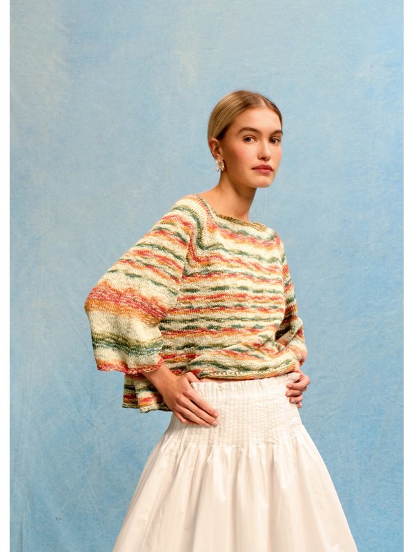 Lana Grossa PULL RAGLAN TRICOTÉ DE HAUT EN BAS Gomitolo California