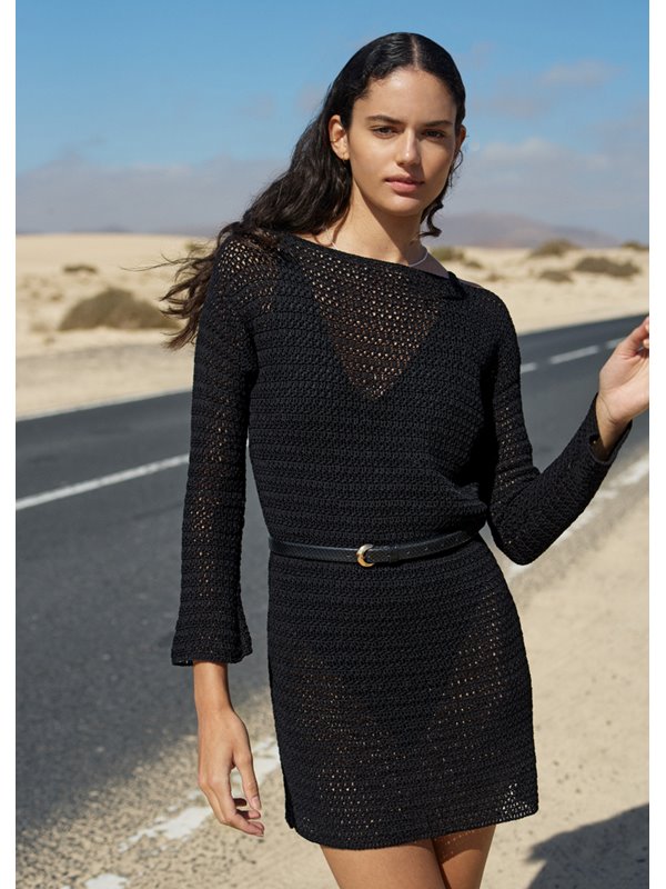 Lana Grossa MINIROBE EN MOTIF DE BRIDES AJOURÉES Nastrino