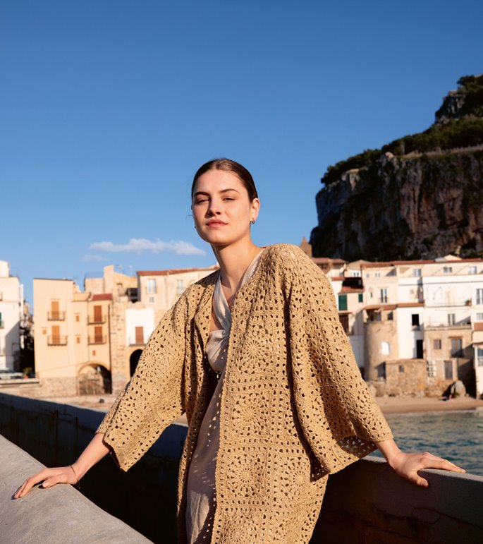 Lana Grossa CARDIGAN EN MOTIFS CARRÉS Diversa