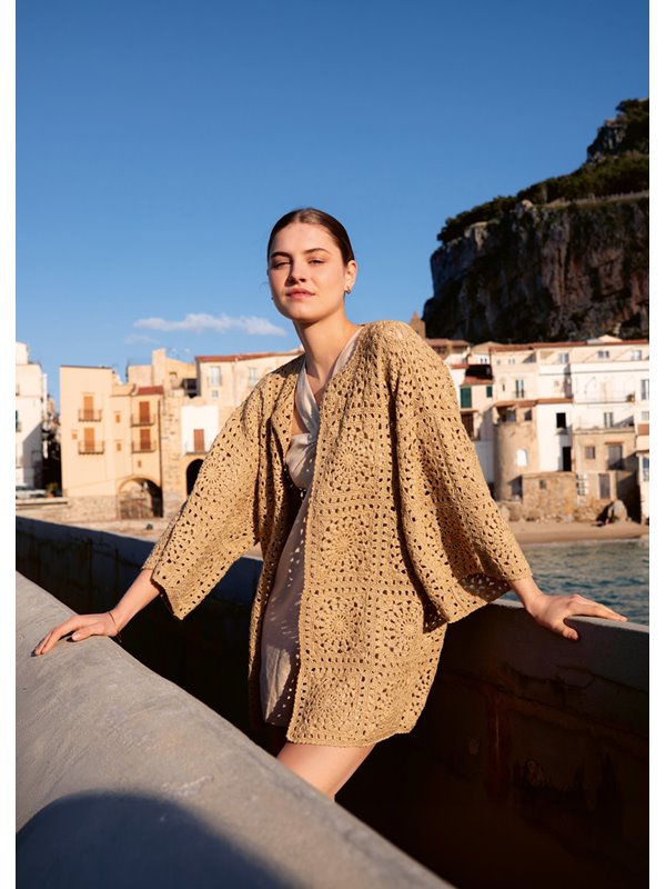Lana Grossa CARDIGAN EN MOTIFS CARRÉS Diversa