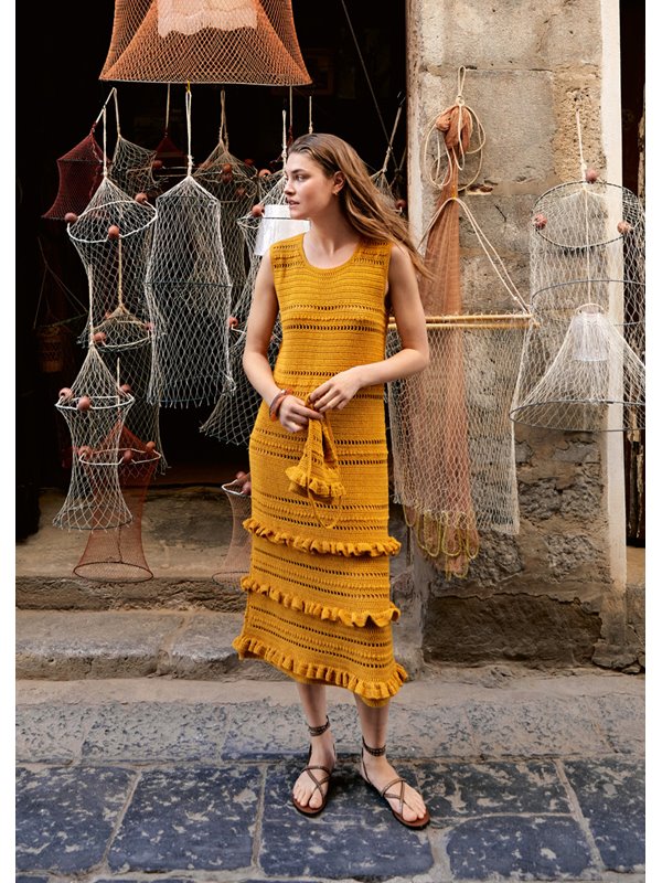 Lana Grossa ROBE EN MIXE DE MOTIFS Campo