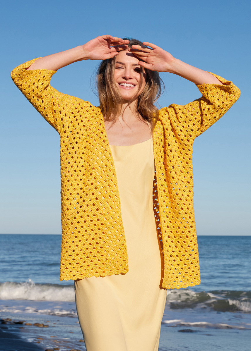 Lana Grossa CARDIGAN EN MOTIF D’ARCEAUX Linarte
