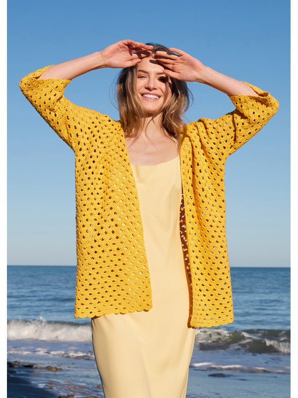 Lana Grossa CARDIGAN EN MOTIF D’ARCEAUX Linarte