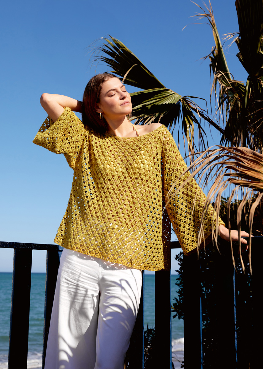 Lana Grossa PULL MOTIF AJOURÉ DE BRIDES Diversa