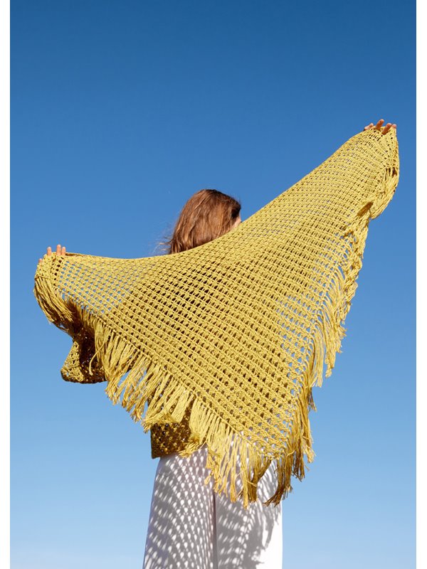 Lana Grossa CHÂLE MOTIF AJOURÉ EN BRIDES Diversa