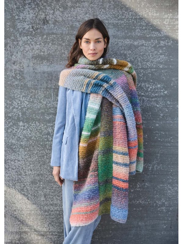 Lana Grossa ÉCHARPE LARGE Gigante Multi