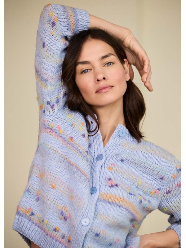 Lana Grossa GILET AVEC DES MANCHES 3/4 Cassata & Cool Merino