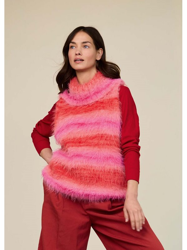 Lana Grossa PULL SANS MANCHES Basta Mista