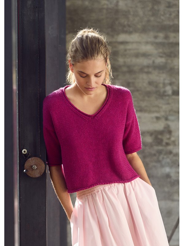 Lana Grossa SHIRT À DÉCOLLETÉ EN V Summer Softness