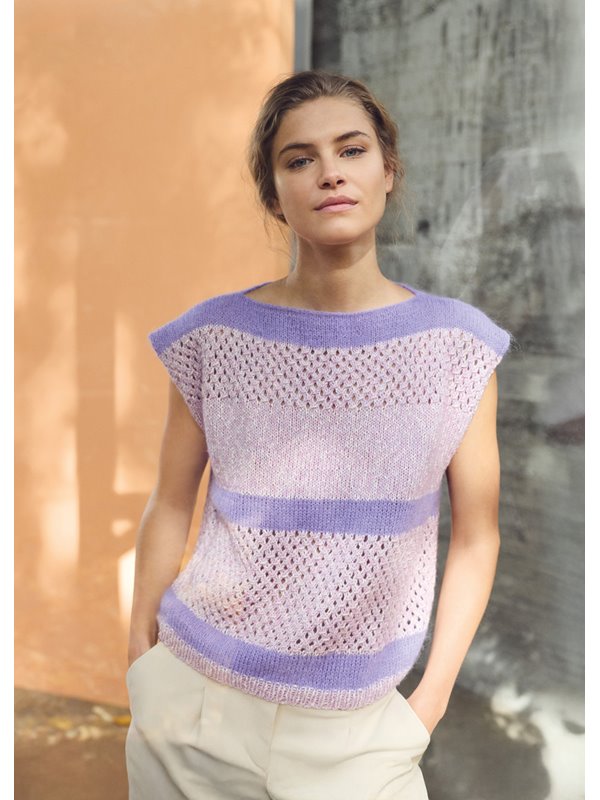 Lana Grossa PULL SANS MANCHES Bottoni & Setasuri