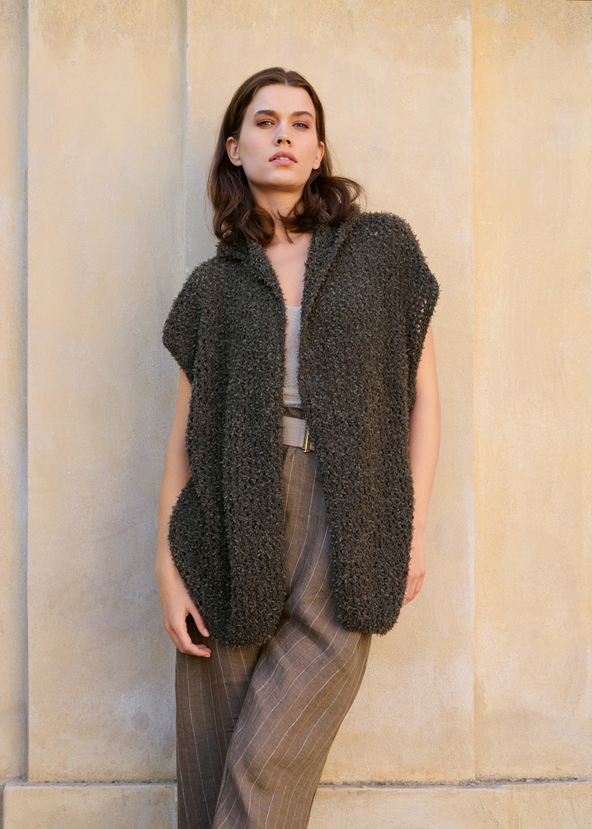 Lana Grossa GILET À CAPUCHE Frizzante