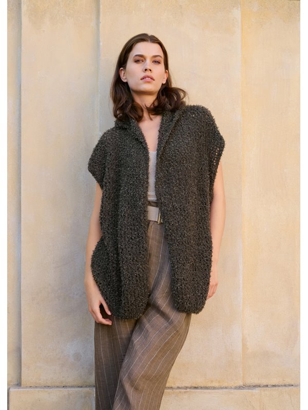 Lana Grossa GILET À CAPUCHE Frizzante