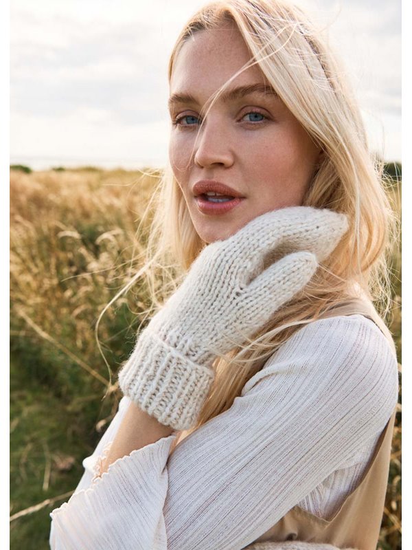 Lana Grossa MOUFLES Natural Alpaca Pelo