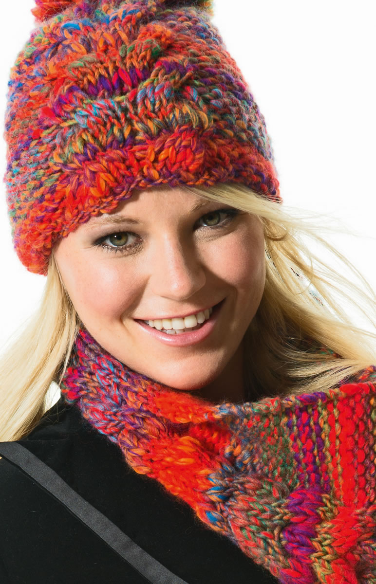 Écharpe Et Bonnet Pour Femme - Couleur Orange - Occasion En Très Bon État (TBE)