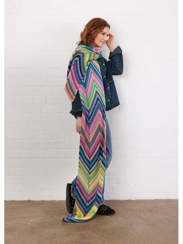 Lana Grossa ÉCHARPE EN MOTIF CHEVRON Farfalla