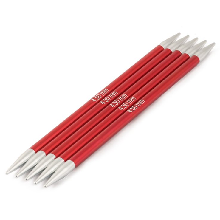 Lana Grossa Jeu d'aiguilles aluminium Rainbow N° 4,5/15cm