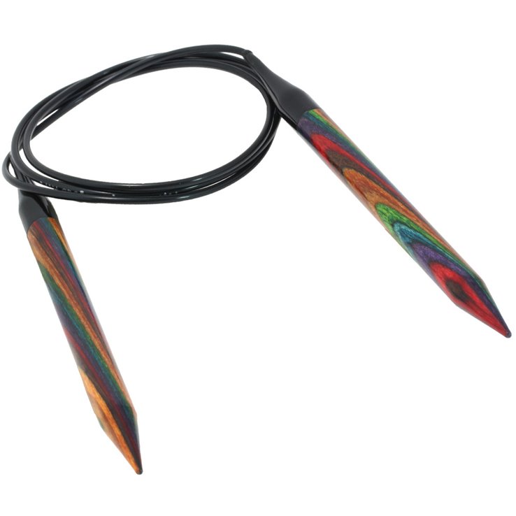 Lana Grossa Aiguille circulaire design en bois Multicolor N° 9,0/100cm