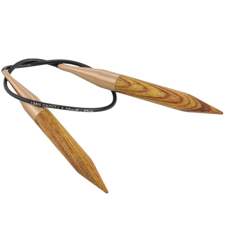 Lana Grossa Aiguille circulaire design en bois Signal N° 9/40cm