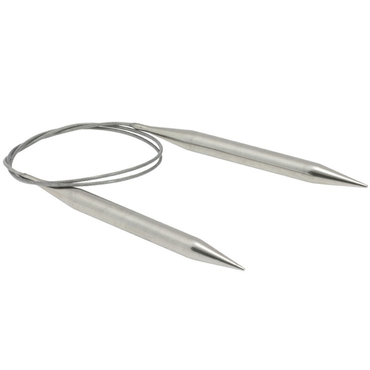 Lana Grossa Aiguille circulaire acier inoxydable N° 10,0/80cm
