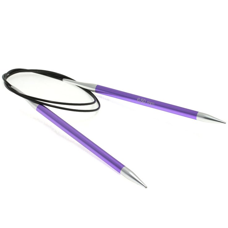 Lana Grossa Aiguille circulaire aluminium Rainbow N° 6,5/80cm